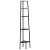 VidaXL Étagère d'angle 5 niveaux Noir 45,5x31,5x180 cm 336396