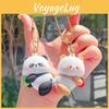 Adorable Miniature Animal Couple Magnetic Keychain Pendant Cute Gift For Collectors