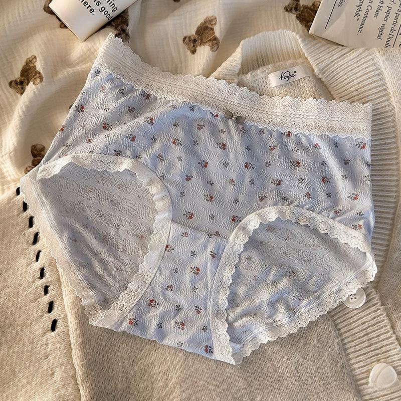 Большие размеры для девочек Новое милое кружевное хлопковое нижнее белье с бантом на талии