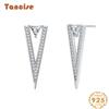 Tancise 925 Sterling Silver Zircon Earrings Drop Earrings For Women Wedding Party Gifts