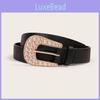 Versatile Womens Waist Accessory With Metal Pin Buckle And Artistic Shape For Daily Use