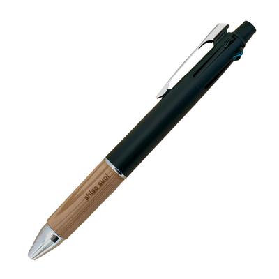 Многофункциональная ручка uni Jetstream 4+1 Shiso Cedar Edition 0,5 мм, черная, стиль японского кедра Хиого