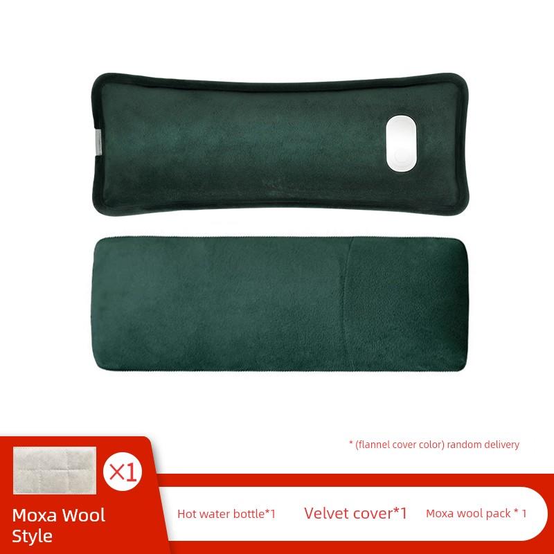 Explosion-Proof, Anti-Dry Burning, Enlarged and Lengthened Plush Rechargeable Hot Water Bag, Neck Protection Electric Hand Warmer, Waist Warmer, Bed