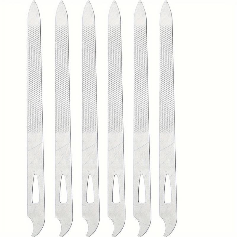 Набор педикюрных ножей из нержавеющей стали: Двусторонняя пилка для ногтей с лезвием, пилка для ног и инструмент для отшелушивания