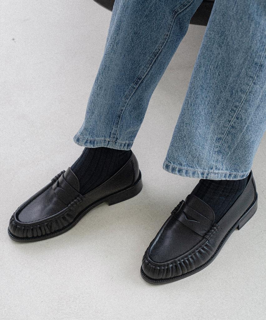 Allclassic Alc4411 Cimer Shirring Loafers_Black
