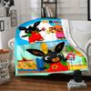 Bing Bunny And Noodle Blanket With Customizable Name Comfortable In All Seasons Suitable For Sofas Beds Travel Camping And Office Decoration Perfect