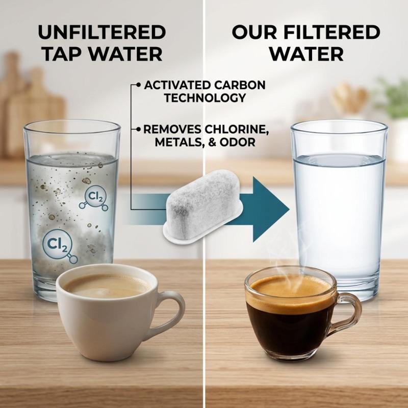 Coffee Machine Filter Cartridge Replacement Water Purification Tools Coffeemaker Maker Parts Universal Espresso Brewer Elements