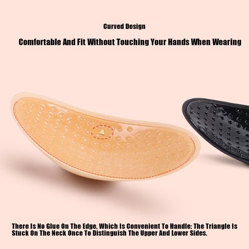 2 шт./компл. мягкие невидимые подплечники противоскользящие, естественно увеличенный силикон