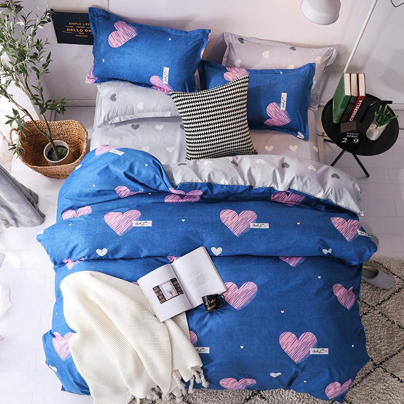 WTEMPO Sheet Pillowcases Bedclothes 4pcs Bedding Set Queen Size Queen Duvet Cover Bed Set