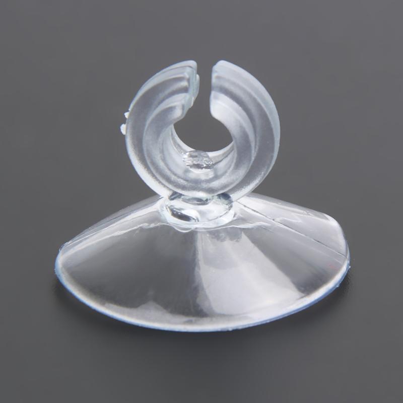 10pcs Aquarium Sucker Suction Cup for 4 6mm Air Line Pipe Tube Wire Holder Clear Sucker for Glass 2.5*2cm