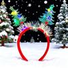 Christmas Luminous Headband Elk Christmas Tree Decoration Party Favors Birthday Festival Gathering Headwear Navidad Hair Accessory