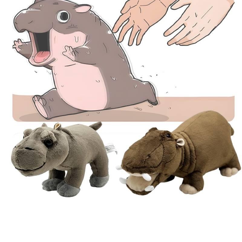 Очаровательный плюшевый бегемот Му Дэн, мягкая игрушка для детей и коллекционеров