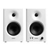 Edifier MR4 Monitor Speaker for Dual Mode Switching and TRS Max 42W 60Hz 20KHz Frequency Response 1 Inch Silk Dome Tweeter Diaphragm White