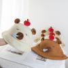 Capybara Apple Cartoon Sun Hat With Adjustable Brim For Summer Beach Leisure Girls