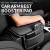 Car Armrest Cushion PU Leather Arm Rest Box Pad with Both Side Storage Bag