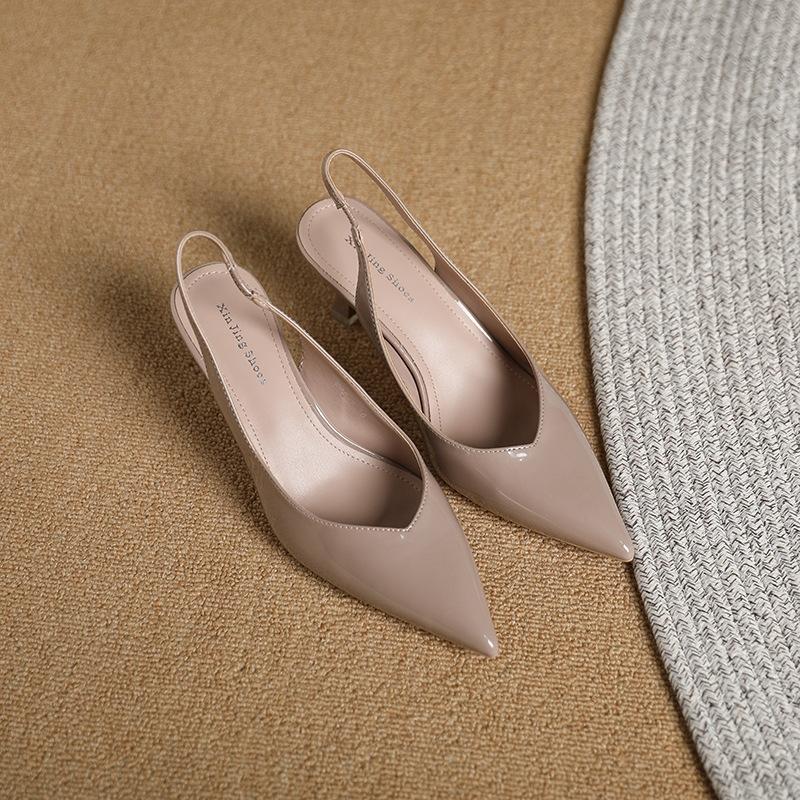 Женские туфли на высоком каблуке со шнурком на щиколотке, эластичная обувь со шнурком, противоскользящим поясом, универсальные туфли на высоком каблуке