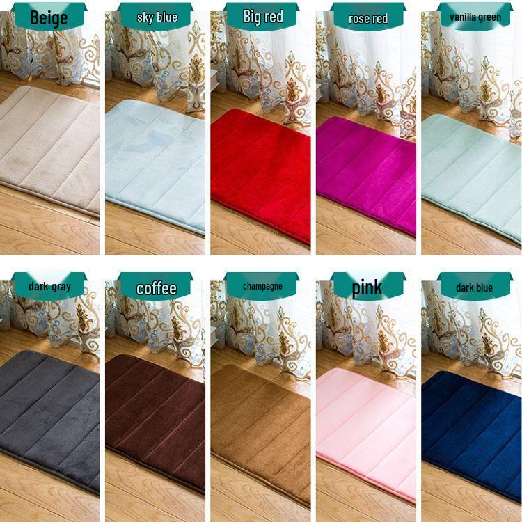 Thick Absorbent Bathroom Mat - Multi-Purpose Floor, Door, and Bedroom Carpet Mat