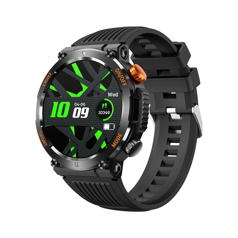 HT17 Smartwatch: Outdoor Sports, Heart Rate & Blood Oxygen Monitor, Bluetooth Call, Weather-Resistant.