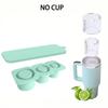 Silicone Ice Cube Tray Core Content Mold with Lid for Ice - making Cups Easy Demoulding Ideal for Making Ice Cubes Convenient
