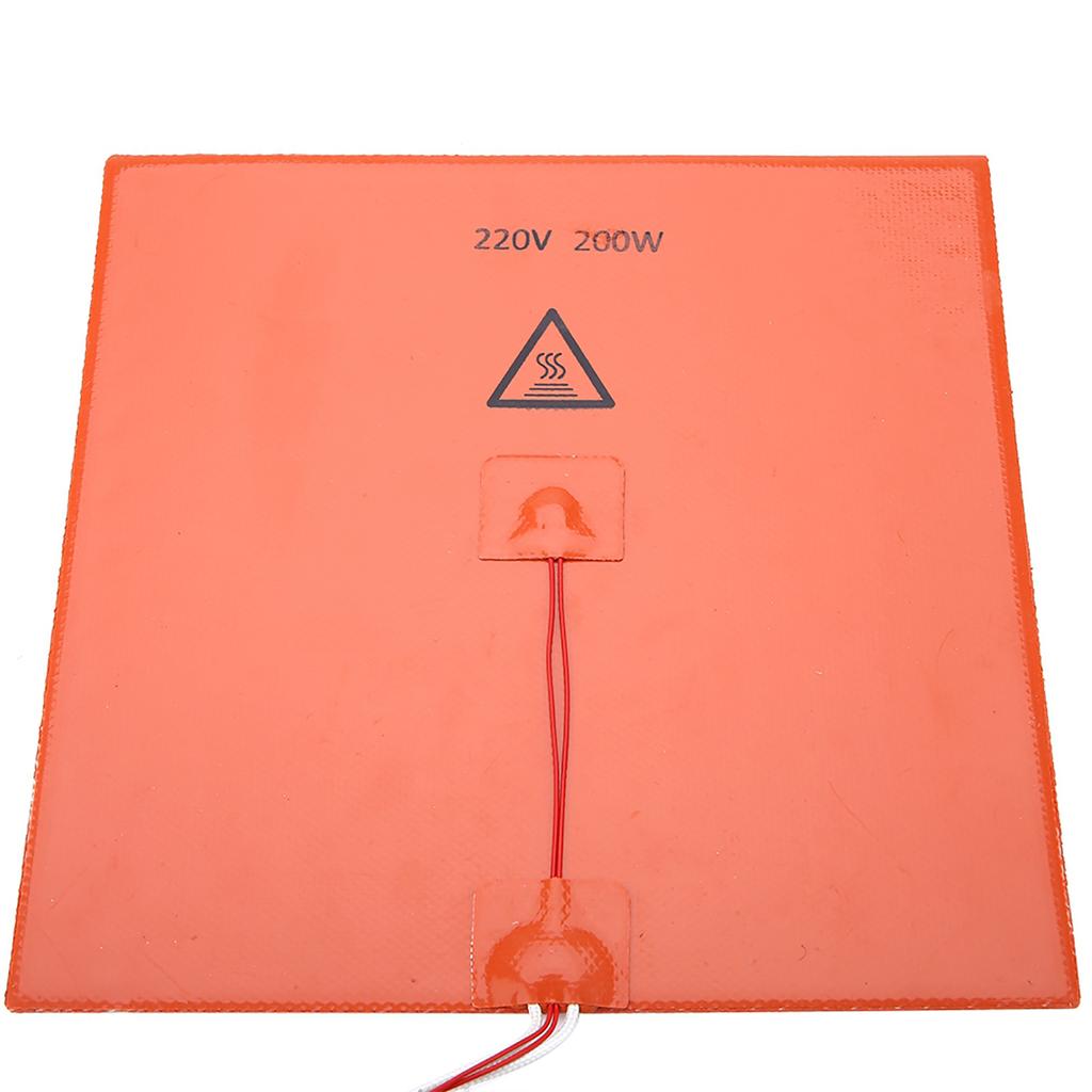 3D Printer Accessories Silicone Hot Heated Bed Heating Pad (220V 200W 200*200mm)