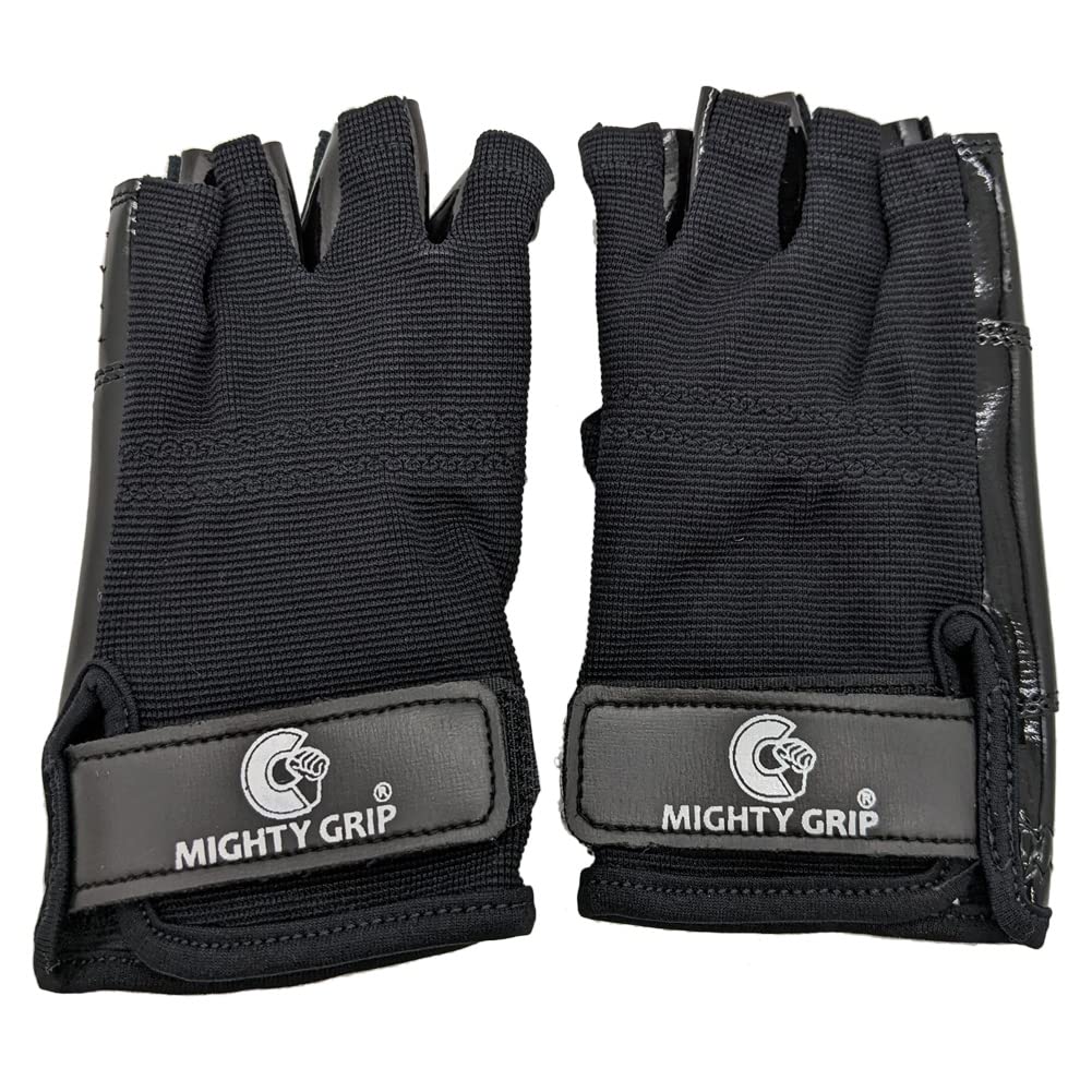 Перчатки Mighty Grip Tack для Pole Dance с защитой от скольжения (Черный М)