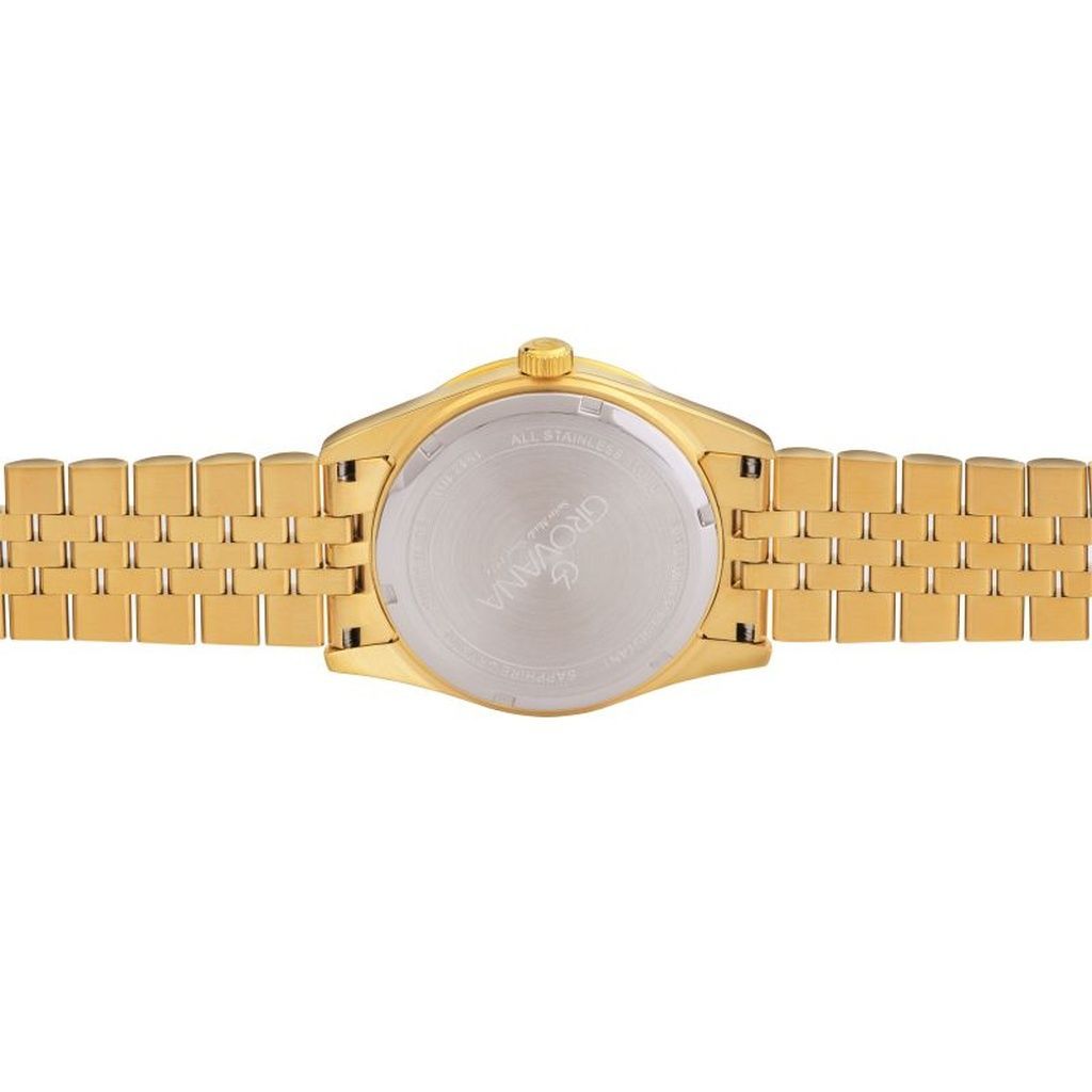 Grovana Kensington Royal Золотистый тон Нержавеющая сталь Зеленый циферблат Кварцевые 1542.1114 Мужские часы