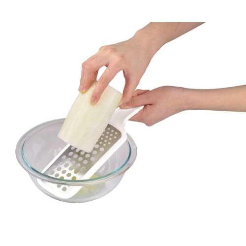 PEARL METAL Favorite Tool Etched Light Radish Grater, White, C-8397