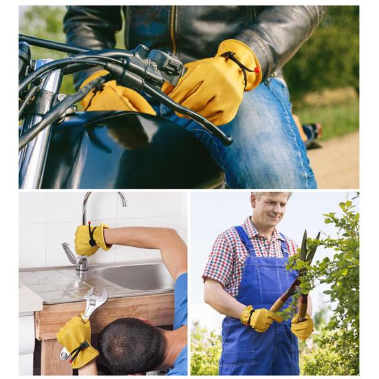 1 пара зимних теплых перчаток из тинсулейта с подкладкой, ультра-толстые износостойкие нескользящие садовые перчатки с полным пальцем