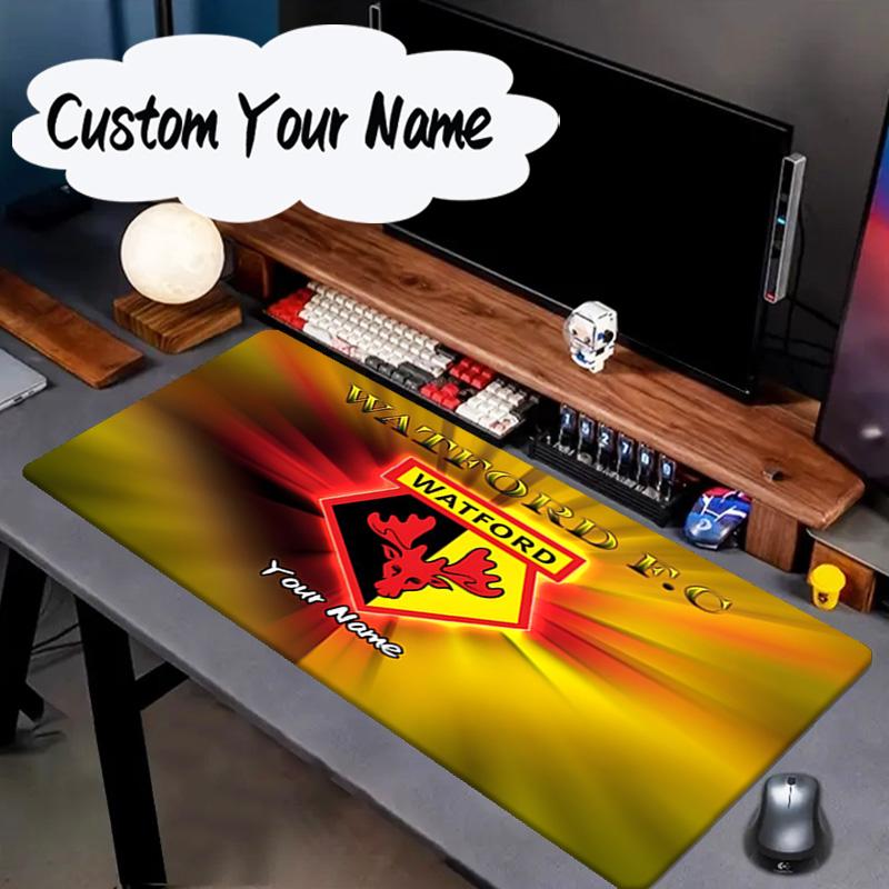 Custom Name Mouse pad Watford Crest Design Mouse pad, Gaming Mouse Pad, keyboard pad, Desk Decor for computer notebook Fan Birthday Gift