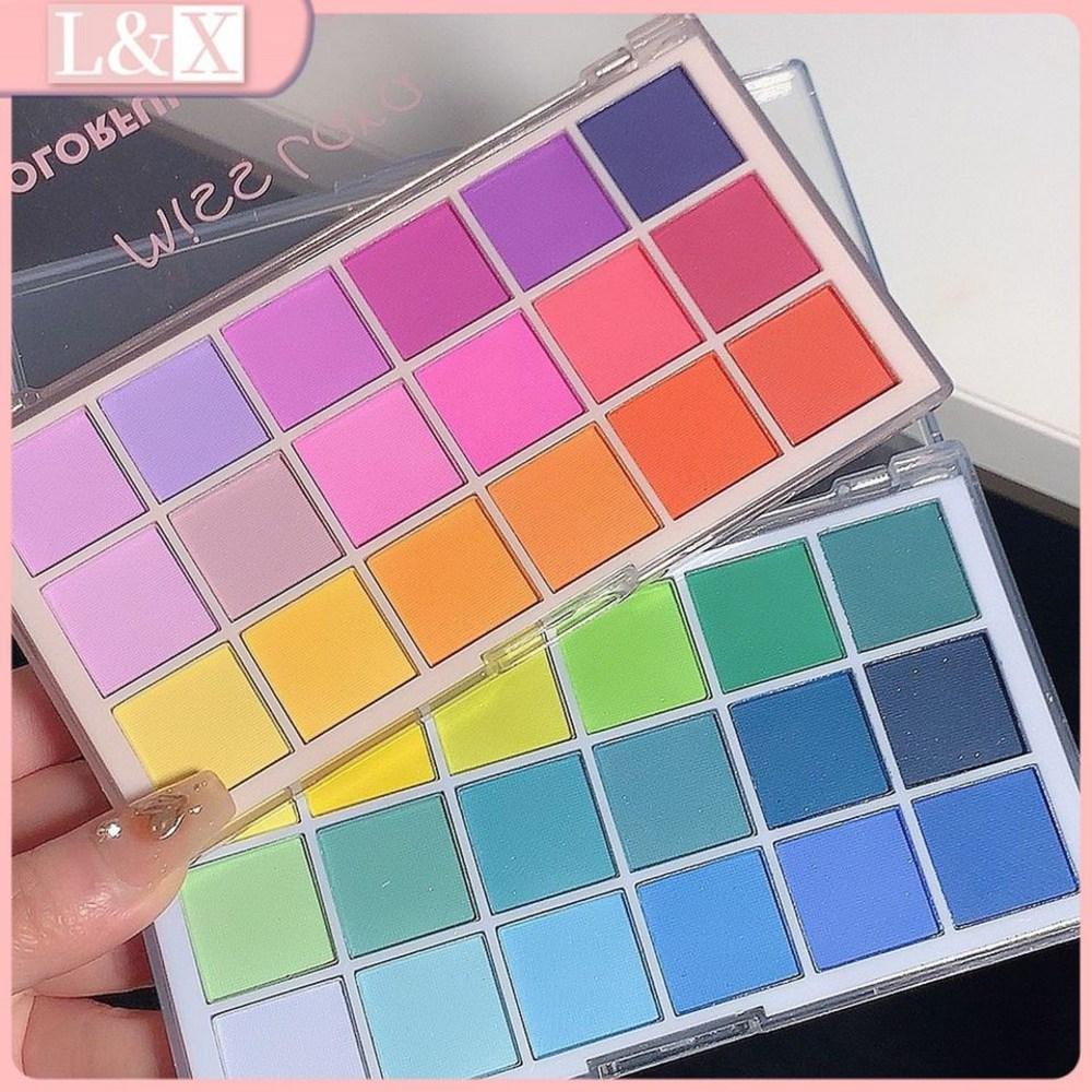 Rainbow Eyeshadow Palette Eye Pigment Green Blue Purple Eyeshadow Women Makeup Cosmetics, A01 Eyeshadow, 1 Piece