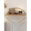 Shelf Decorative Kitchen Bathroom Golden Ellipse Bookshelf