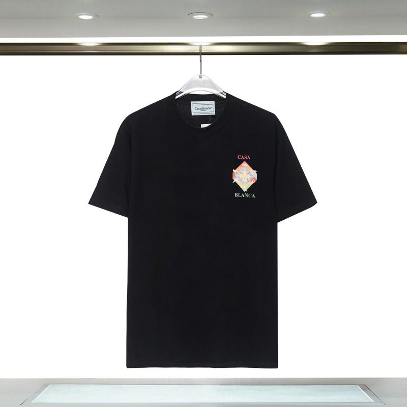 Casablanca 23 spring and summer new fantasy gate starry sky castle casa letter logo short-sleeved couple T-shirt
