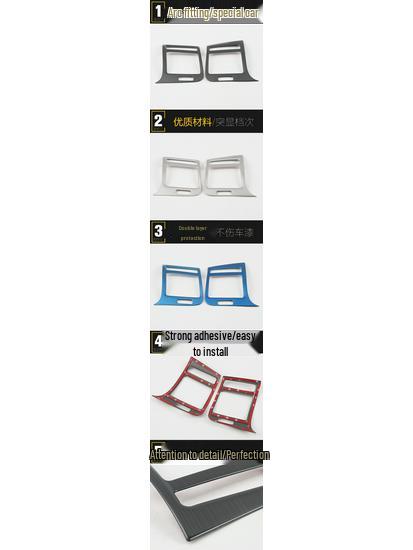 Compatible with 17 GM8 Models: Front Row Decorative Air Conditioning Outlet Frame & Dashboard Trim.