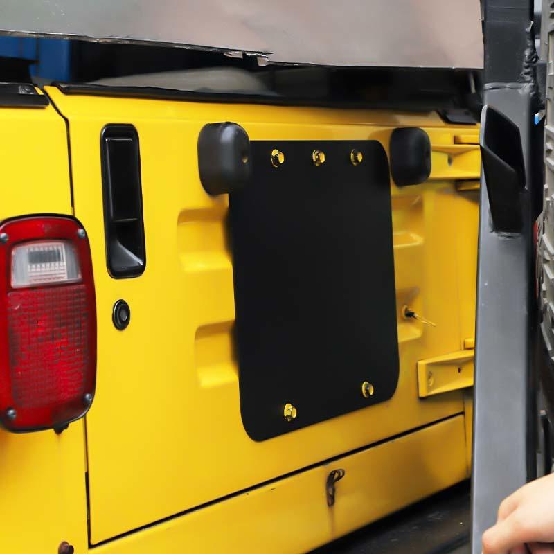 Spare Tire Carrier Filler Plate Tailgate Plug Vent Plate Cover For Jeep Wrangler TJ 1997-2006 Exterior Accessories