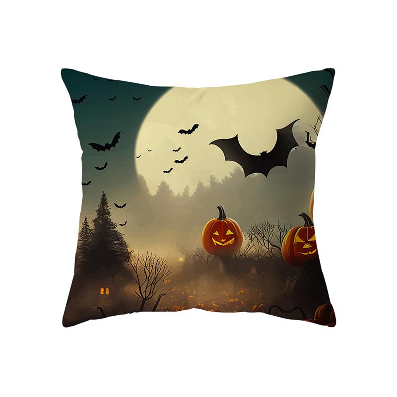 Pumpkin Halloween Theme Pillow Cover Sofa Cushion  Holiday Gift Party Decoration Home Decor