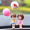 Автомобильные аксессуары Милая мультяшная пара Подвижная кукла Шарики Украшения Автомобиль Милая целующаяся пара Кукла Украшение автомобиля Шарики Украшения