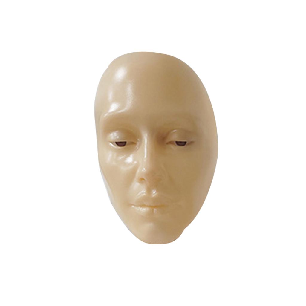 Full Face Makeup Mannequin Silicone Practicing Board Perfect Aid To Practice Makeup For Beginner