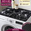 Non Slip Washing Machine Top Protector Pad Marble Pattern Bathroom Carpet  Home