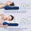 Подушка для шеи из пены с эффектом памяти для снятия напряжения в шее, регулируемая ортопедическая подушка-сэндвич, мягкая дышащая подушка для шеи для всех возрастов