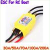 1 шт. 2-6S 30A/50A/80A/100A/200A ESC 5V/2A 5V/5A UBEC бесщеточный регулятор скорости ESC для радиоуправляемой лодки 
