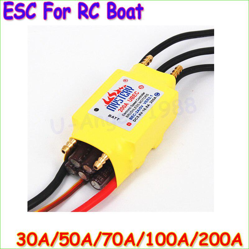 5v2a 26s Регулятор скорости ESC 1 шт. 30a50a80a100a200a 5v5a UBEC Бесколлекторный регулятор скорости ESC для RC лодки