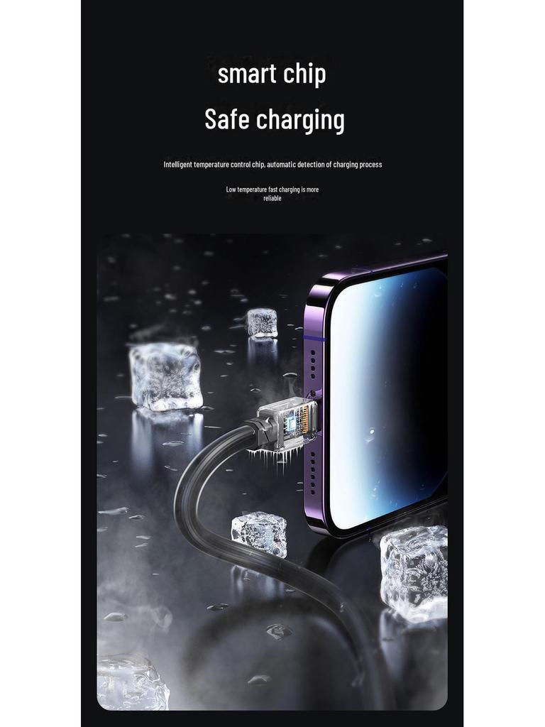 Кабель USAMS с двумя разъемами Type-C для быстрой зарядки Apple 15, совместимость с PD30W