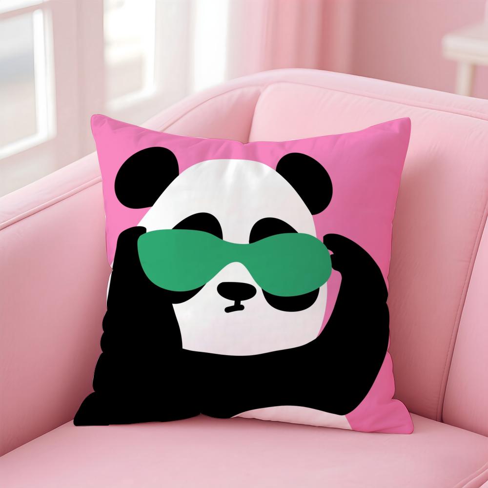 Funny And Fun Pictures Of Happy Animals Cushion Cover Linen Pillowcase Cover Soft Decor for Sofa Home Room
