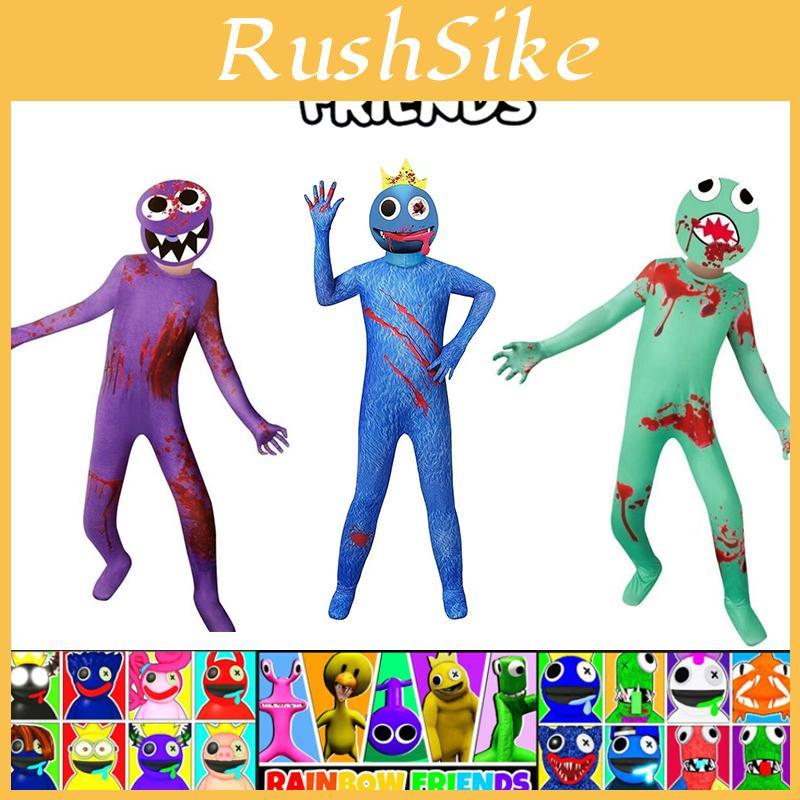 Красочный костюм для косплея Roblox Rainbow Friends, комбинезон для детей и взрослых