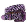 Original Punk Leopard Print Rhinestone Belt Full Diamond Belt Female Decorative Rhinestone