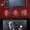 Для Toyota FJ Cruiser 2007-алюминиевый сплав, автомобильный переключатель кондиционера, декоративное кольцо, отделка кнопки управления переменным током