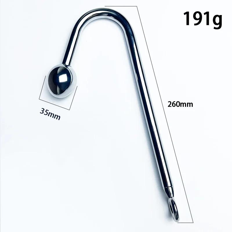 Анальный крючок из нержавеющей стали Анус шарики Металлический анальный дилататор Анальная пробка Большие анальные бусины массажер простаты вставка секс-игрушка для взрослых