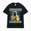 Shimpanzini Bananini T Shirts Italian Brainrot Funny Monkey Meme T-shirt Men Women Fashion Humor Style Short Sleeve T-shirt Tops