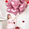 5 Pcs Heart Shape Foil Balloons DIY Air Balls New Wedding Decoration  Birthday Party