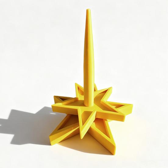 Держатель пряжи для вязания крючком, вязания спицами, 3D-печать, прялка для пряжи в форме звезды, вращающийся диспенсер для клубка пряжи, подставка для любителей вязания крючком
